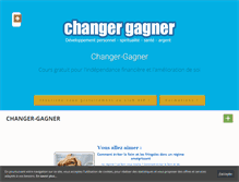 Tablet Screenshot of changer-gagner.com